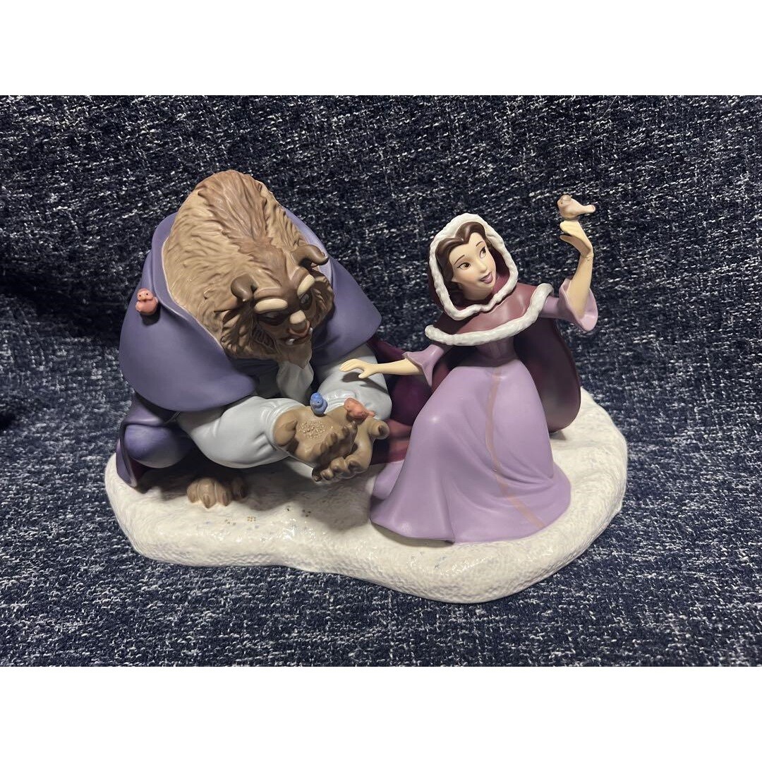 ディズニーWDCC 未使用、　美女と野獣 世界限定1991 WDCC Disney Beauty and the Beast Mint Belle & Beast Figure