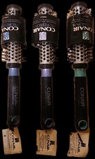 3 CONAIR PROFESSIONAL ROUND HAIR BRUSH BLOW DRY METAL BARREL FREE SHIPPING USA