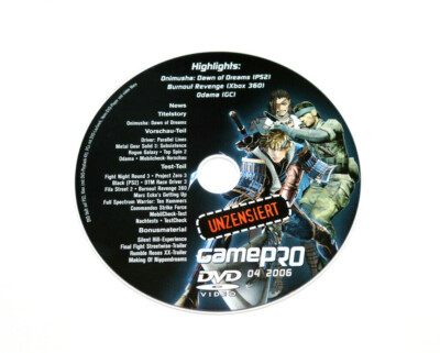 GamePro DVD Project Zero 3 Silent Hill Metal Gear Solid Subsistence Rumble Roses