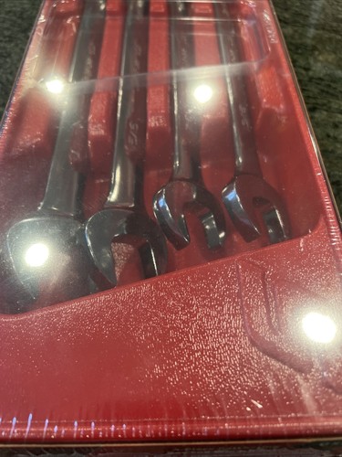 Snap On oxr704 4 piece 12 point sae ratcheting wrench set 13/16"-1" sealed - Picture 4 of 6