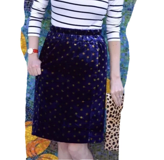 Velvet skirt petite top