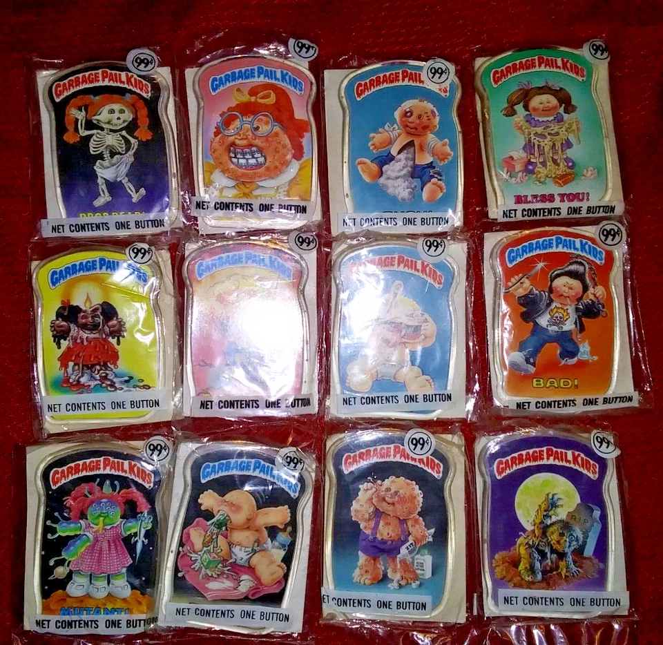1985 GPK & STAR TREK LOTE LACRADO: PÔSTERES BOTÕES BALÕES COPO E PACOTES DE CERA VINTAGE - Imagem 4 de 4