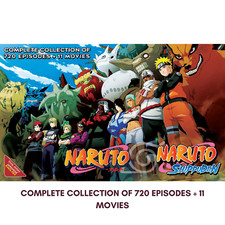 Naruto  Naruto Shippuden Complete DVD 1-720 Episodes  11 Movies English Dub 