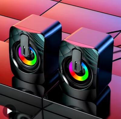 Coppia Casse Con Filo Per Come Gaming RGB