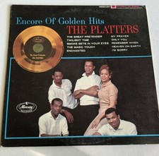 THE PLATTERS, ENCORE OF GOLDEN HITS, MERCURY SR60243, STEREO R B LP RRECORD,1959