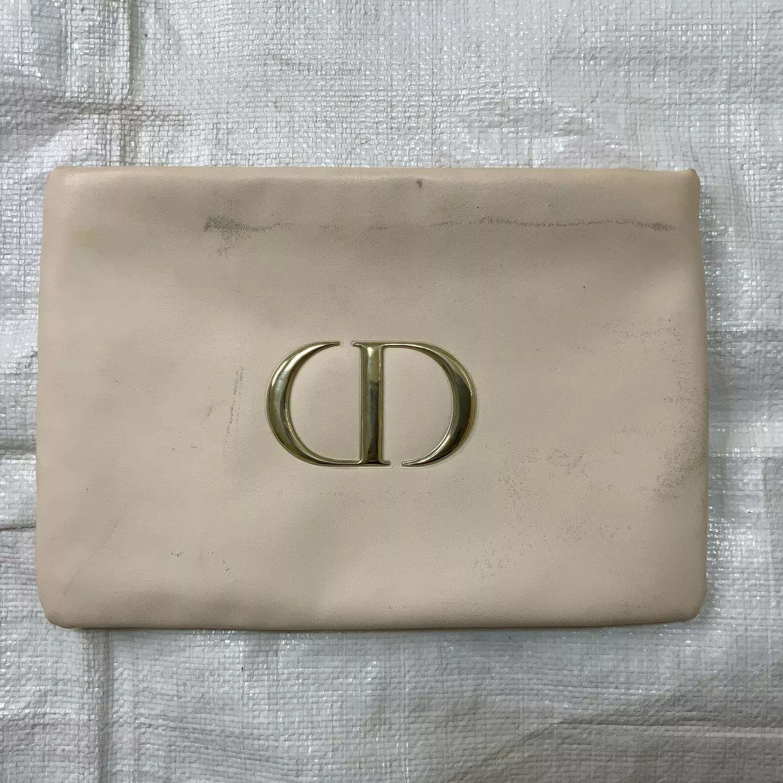 Pochette en cuir végétalien Christian Dior taille 9x6 LIRE !!