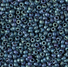 Miyuki Seed Beads 6/0 - Matte Metallic Blue Green Iris