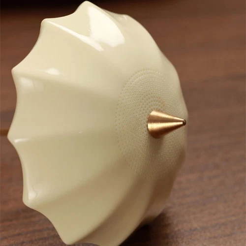 Creative Filter Net Porcelain Umbrella Design Ceramic Strainer To Filter Tea New - Picture 6 of 20