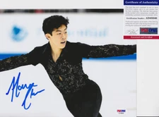 Nathan Chen USA 2022 Olympics Skating Signed Autograph 8x10 Photo PSA/DNA COA B