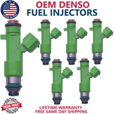 NEW x6 GENUINE DENSO FUEL INJECTORS FOR 2014 Infinity QX60 3.5L V6 #16600-JK20A
