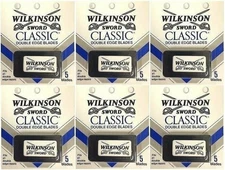 Wilkinson sword classic double edge razor blades - 5 per pack x 6 pk (30 Blades)