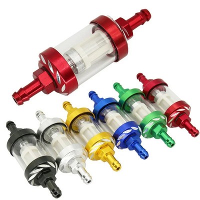 0.31 Inch CNC Aluminum Glass Fuel Oil Filter for Dirt Bike 125 160cc ATV