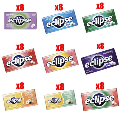 ECLIPSE Candy 30-34g x 8 Tin Case Candy Wrigley Korea MD Honey lemon Loquat pear
