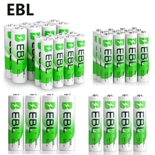 Lot EBL AA AAA Rechargeable Batteries Ni-Mh 2800mAh 2300mAh 1100mAh 800mAh