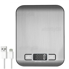 DIGITAL USB ELECTRONIC KITCHEN HOUSEHOLD WEIGHING FOOD COOKING SCALES 10KG