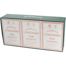 D. R. Harris & Co Scatola di sapone da bagno in legno di sandalo da 3 x 150 g