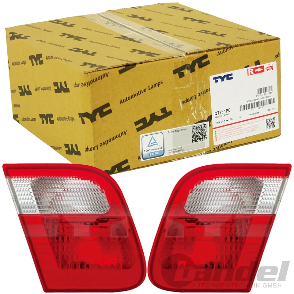 2x TYC HECKLEUCHTE RÜCKLEUCHTE LINKS/RECHTS passend für BMW 3 E46 STUFENHECK