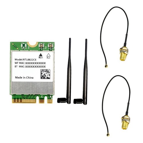 Carte WiFi RTL8822CE, Carte WiFi Mini PCIe 5.1, Carte Réseau sans Fil Double Bande Gigabit 2.4G Carte WiFi RTL8822CE, Carte WiFi Mini PCIe 5.1, Carte Réseau sans Fil Double Bande Gigabit 2.4G