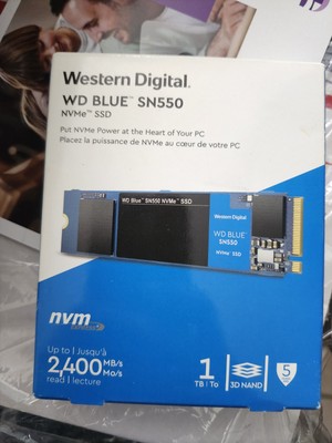 Western Digital Blue SN550 1TB, Internal (WDBA3V0010BNC) NVMe Solid State Drive