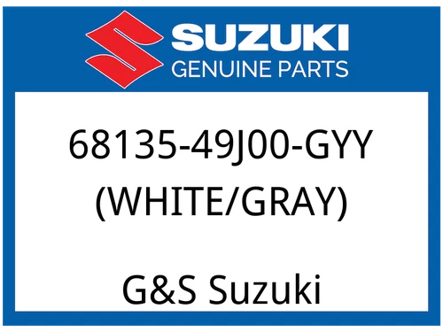 EMBLEM, FRAME COVER RH (WHITE/GRAY)