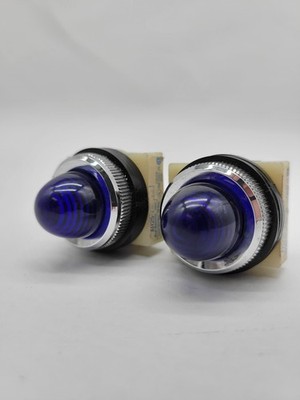 2PC Fuji Electric AH25-ZM Blue Pilot Light Lamp 30V 1W 50V Panel Mount Dome
