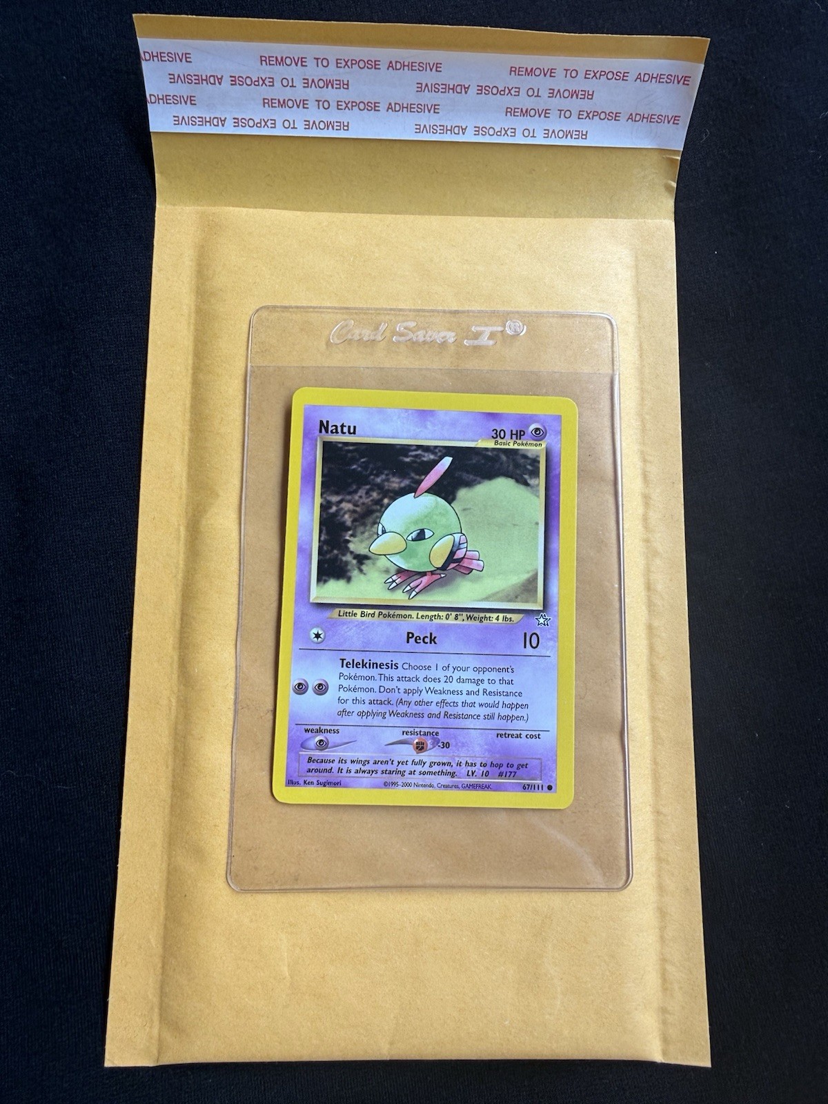 Natu 67/111 Pokemon 2000 Neo Genesis Unlimited NM (see photo)