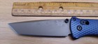 Benchmade 537FE-02 Bailout Crater Blue Aluminum Tanto Folding Knife — photo 2