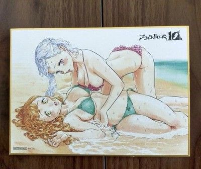 Black Clover 10th Anniversary Exhibition Event Bonus Shikishi Card Sexy Bikini