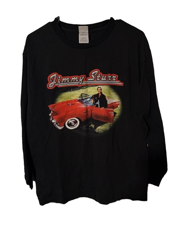 Vintage Y2K JIMMY STURR AND HIS ORCHESTRA Long Sleeve LS TOUR T-Shirt L Concert