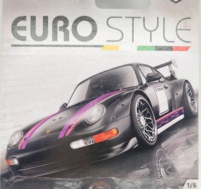 2015 PREMIUM HOT WHEELS   PORSCHE 993 GT2 SCHWARZ   EURO STYLE 1/5   REAL RIDERS