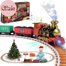 Christmas Train Set, Train Set with Sounds, Lights and Smoke, Christmas Train Se