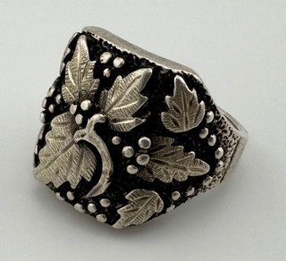 Anello da uomo in argento sterling Black Hills misura 9 5 vintage 12 g