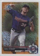 2017 Bowman Chrome Prospects Orange Shimmer Refractor 6/25 Kohl Stewart 0f6