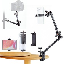 Magic Arm Clamp supporto da scrivania per fotocamera con supporto clip per fotocamera telefono