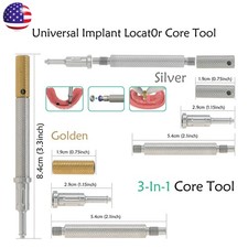 Dental Extraction Locator Core Tool Universal Implant Retention Caps Insertion