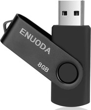 ENUODA 8GB Flash Drive 1 Pack USB 2.0 Black
