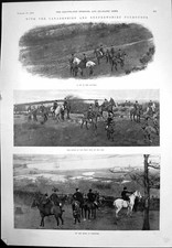 Antique Print Lanarkshire Renfrewshire Foxhounds Stage Scenry Painted 1901 20th