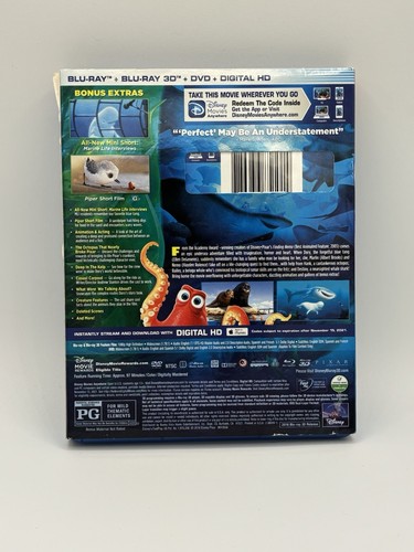 Finding Dory Blu-ray 2016 Ultimate Collector's Edition Lenticular Slipcover - Foto 3 di 3