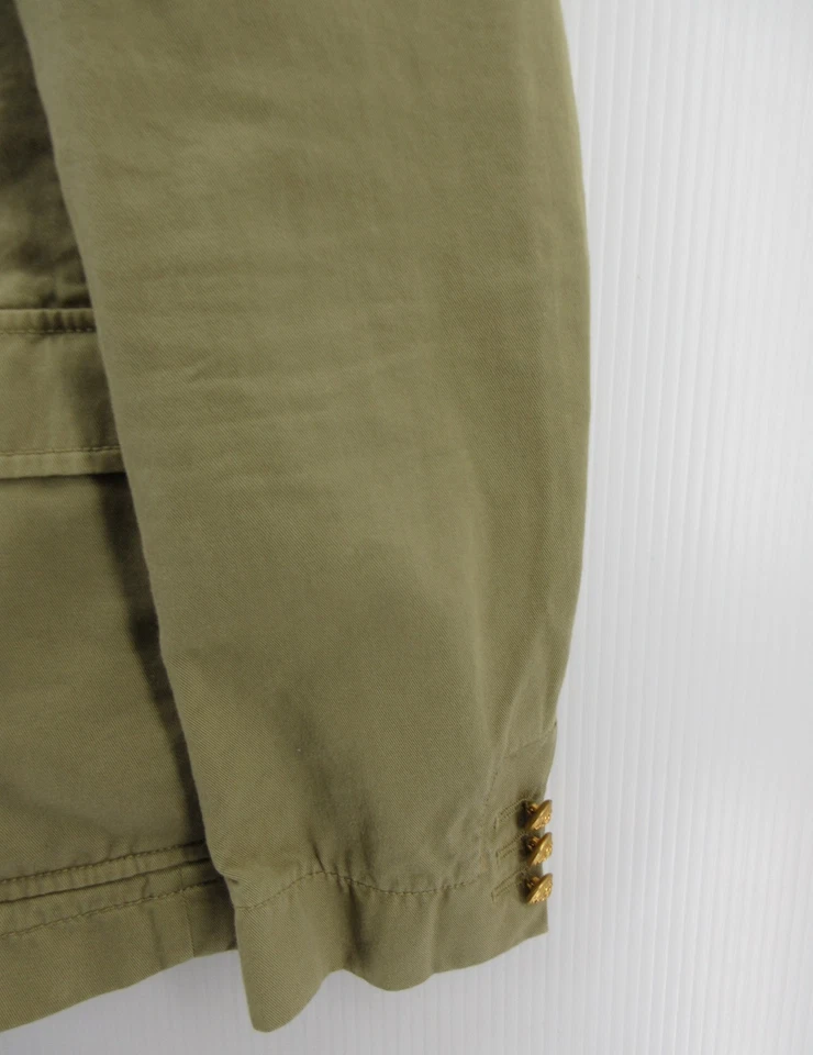 Band Of Outsiders Sport Coat Men 4 Medium Green Olive Blazer Unstructured Italy* - Image 3 of 4