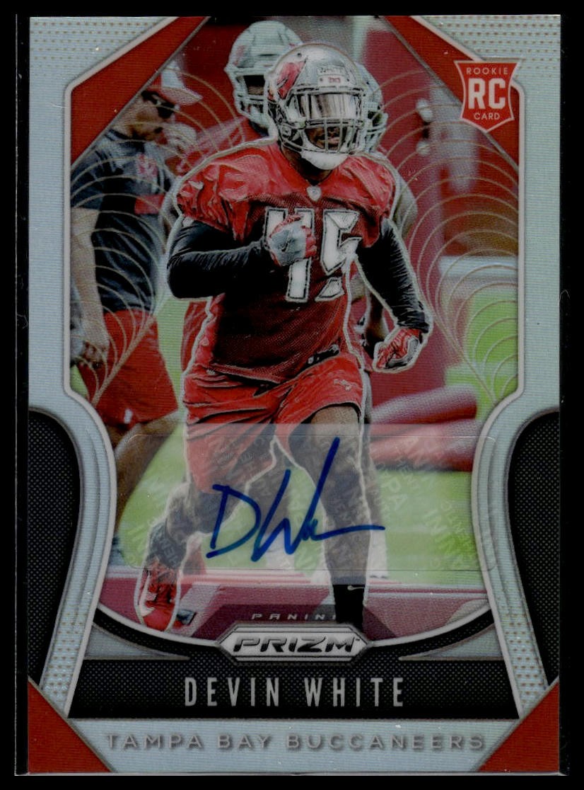 2019 Panini Prizm #312 Devin White Rookie Autographs
