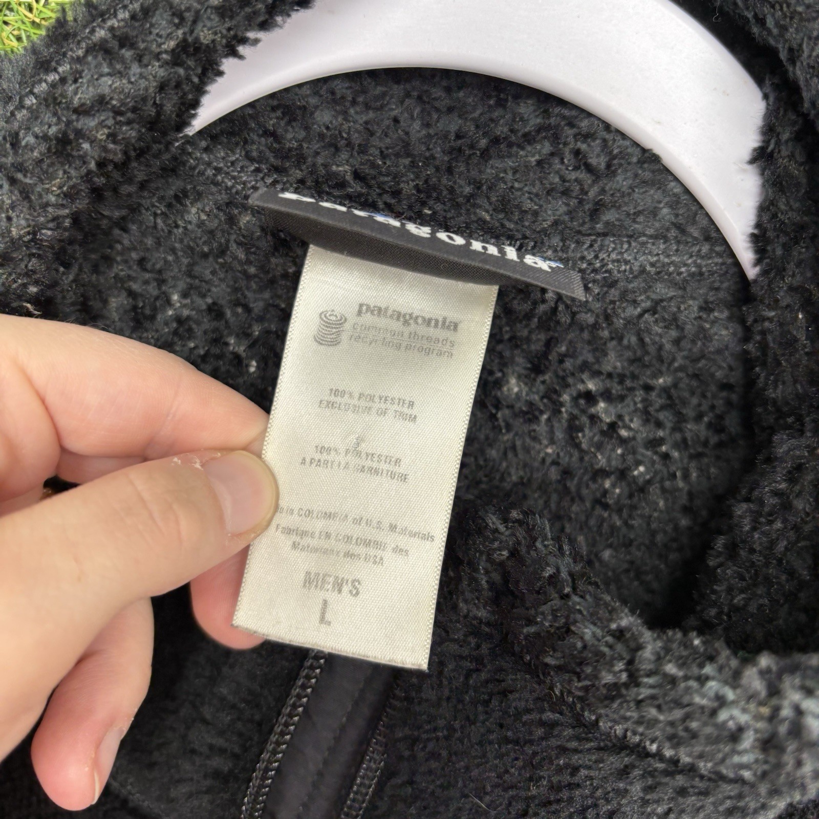 PATAGONIA R4 Jacket Mens Large Black Fleece Polyester Retro Zip Hiking Outdoor thumbnail 8