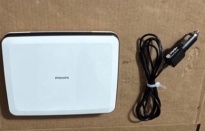 Philips Personal DVD Player White PET741W/07 w/ Car Charger Pre-Owned - Works