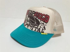 kapital life kapriccio truck cap hat trucker beige green