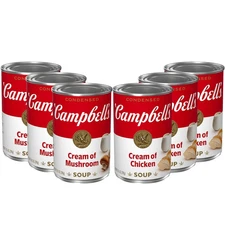 Campbell's Condensed Cream Soup Variety Pack, 10.5 oz. Can, (Pack of 6)