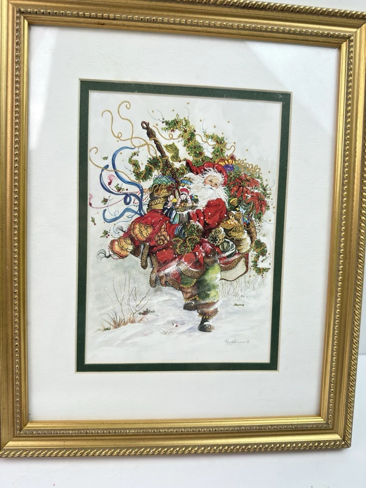 Two Framed/Signed Peggy Abrams Christmas Prints - Image 3 of 4