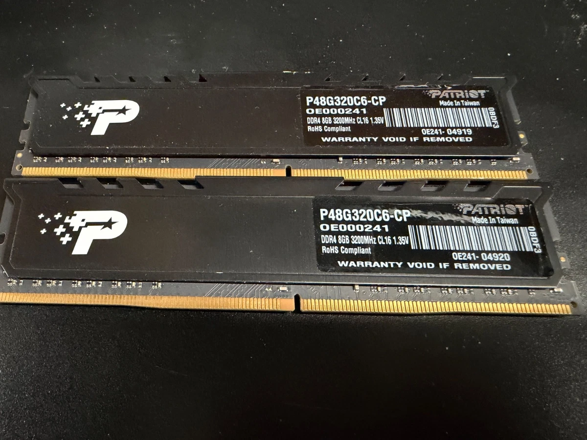 Patriot DDR4 SDRAM 8 GB Total Capacity Memory (RAM) for sale | eBay