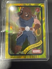 2025 Topps Chrome Marvel Kid Juggernaut Yellow Lava Refractor 1st Appearance 60