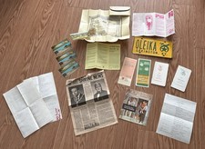 Vintage Oleika Temple Shriners Lot Lexington KY 1974 License Plate Tag Newspaper