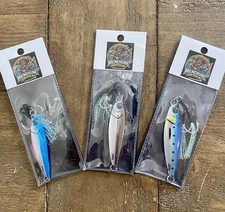 (3)Slow Pitch Jigs Fish Lures 25g-40g Sinking Metal  Micro Jigging Bait