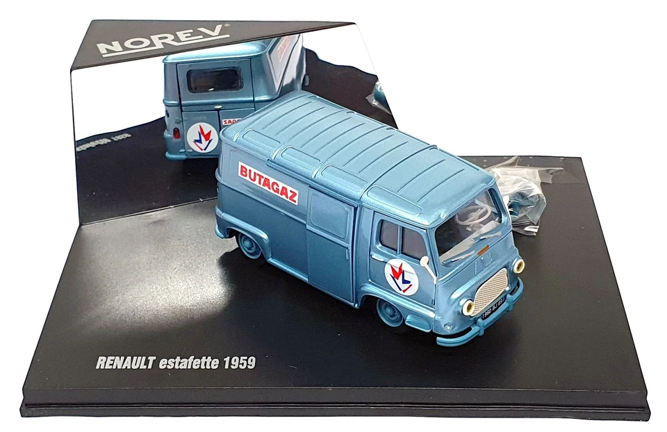 Norev 1/43 Scale 515903 - 1959 Renault Estafette Butagaz - Met. Lt. Blue - Image 4 of 4